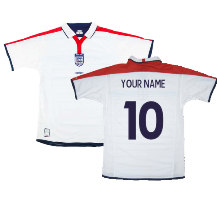 England 2003-05 Home Shirt (XXL) (Excellent) (Your Name)