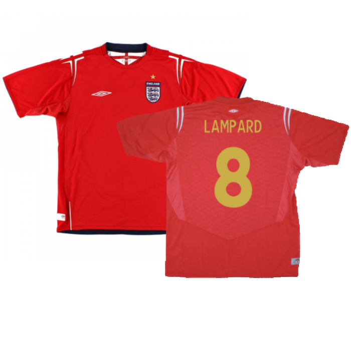 England 2004-06 Away Football Shirt (Excellent) (LAMPARD 8)