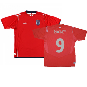 England 2004-06 Away Football Shirt (Excellent) (ROONEY 9)_0