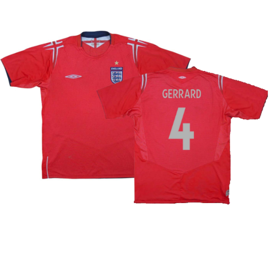 England 2004-06 Away Shirt (S) (Excellent) (GERRARD 4)_0