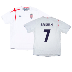 England 2005-07 Home Shirt (2XL) (Fair) (BECKHAM 7)_0