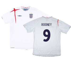 England 2005-07 Home Shirt (2XL) (Fair) (ROONEY 9)_0