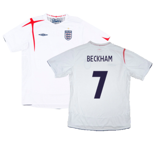 England 2005-07 Home Shirt (L) (Very Good) (BECKHAM 7)_0