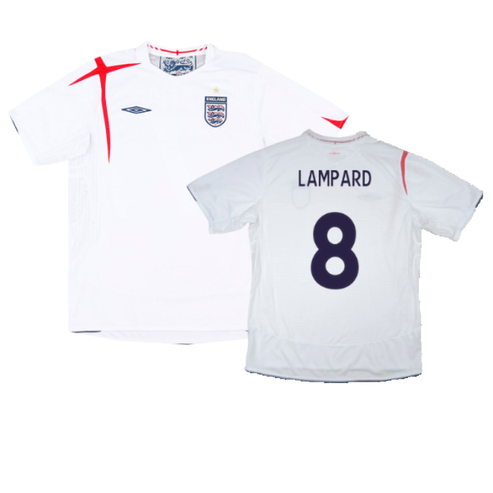 England 2005-07 Home Shirt (L) (Very Good) (LAMPARD 8)