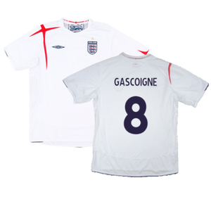 England 2005-07 Home Shirt (M) (Excellent) (GASCOIGNE 8)_0