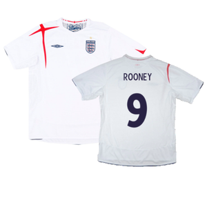 England 2005-07 Home Shirt (M) (Excellent) (ROONEY 9)_0