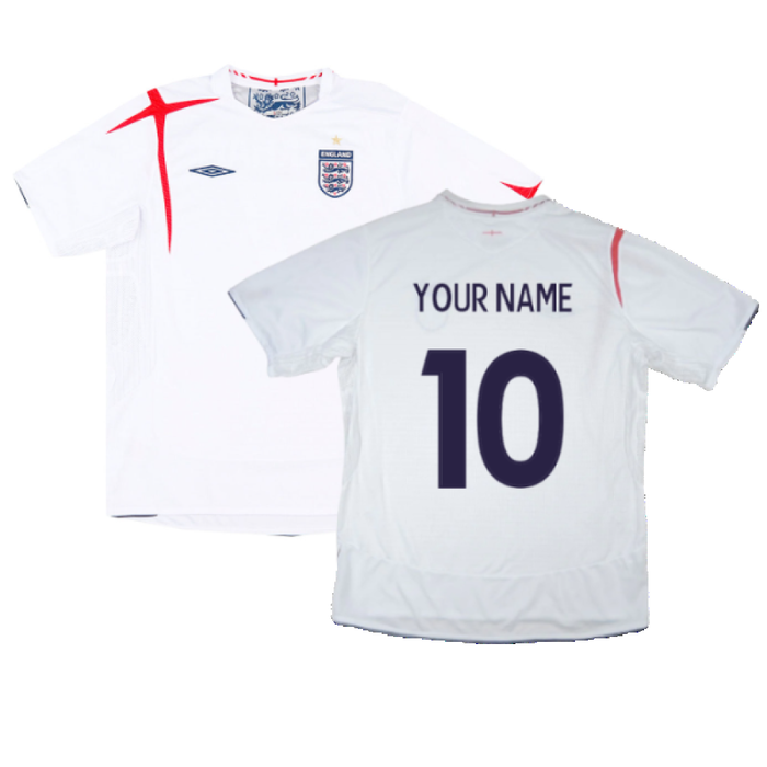 England 2005-07 Home Shirt (M) (Excellent) (Your Name)