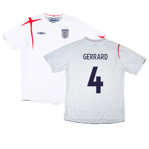 England 2005-07 Home Shirt (M) (Very Good) (GERRARD 4)_0