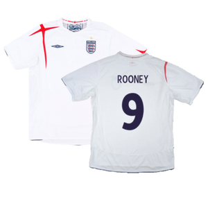 England 2005-07 Home Shirt (M) (Very Good) (ROONEY 9)_0