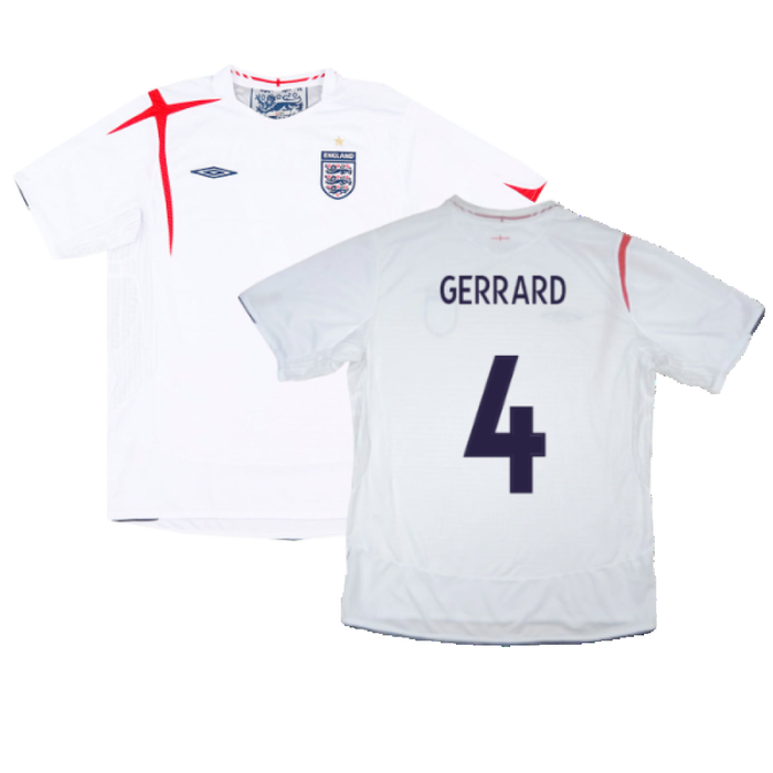 England 2005-07 Home Shirt (XL) (Excellent) (GERRARD 4)