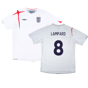 England 2005-07 Home Shirt (XL) (Excellent) (LAMPARD 8)_0