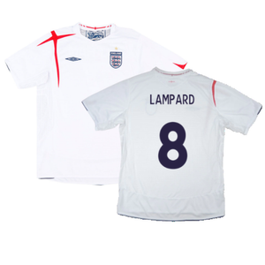 England 2005-07 Home Shirt (XL) (Excellent) (LAMPARD 8)_0