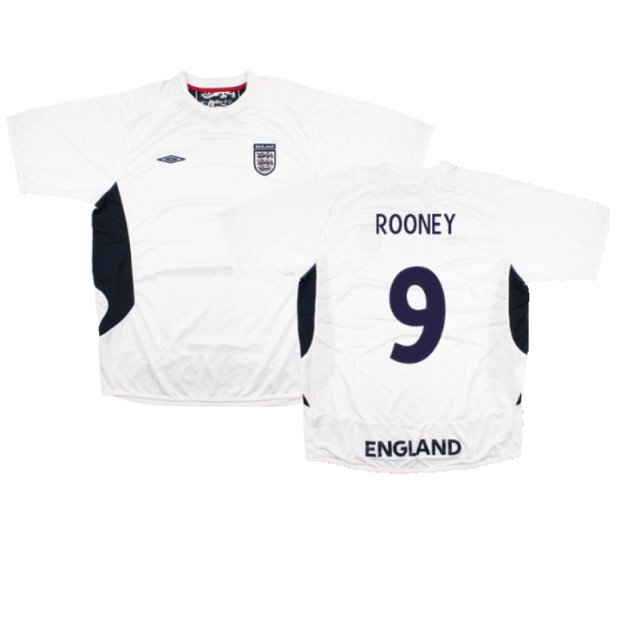 England 2005-07 Umbro Training Shirt (L) (Mint) (ROONEY 9)