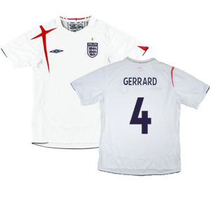 England 2005-2007 Home Shirt (XL) (Very Good) (GERRARD 4)_0