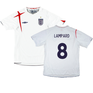 England 2005-2007 Home Shirt (XL) (Very Good) (LAMPARD 8)_0