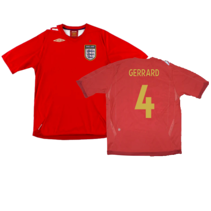 England 2006-08 Away Shirt (Very Good) (GERRARD 4)