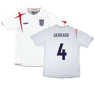 England 2006-08 Home Shirt (L) (Good) (GERRARD 4)_0