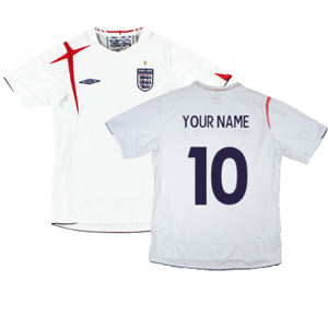 England 2006-08 Home Shirt (XL) (Excellent) (Your Name)_0