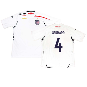 England 2007-09 Home Shirt (L) (Very Good) (GERRARD 4)_0