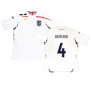 England 2007-09 Home Shirt (M) (Very Good) (GERRARD 4)_0