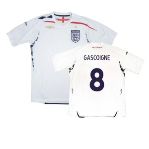 England 2007-09 Home Shirt (XL) (Fair) (GASCOIGNE 8)_0