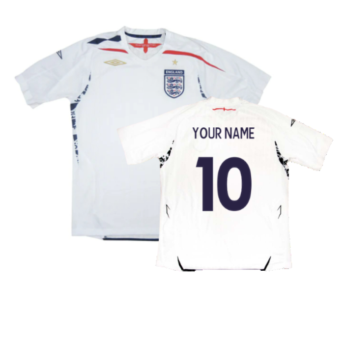 England 2007-09 Home Shirt (XL) (Fair) (Your Name)