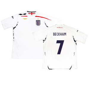 England 2007-2009 Home Shirt (S) (Very Good) (BECKHAM 7)_0