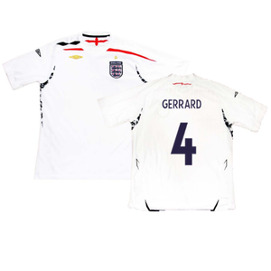 England 2007-2009 Home Shirt (S) (Very Good) (GERRARD 4)_0