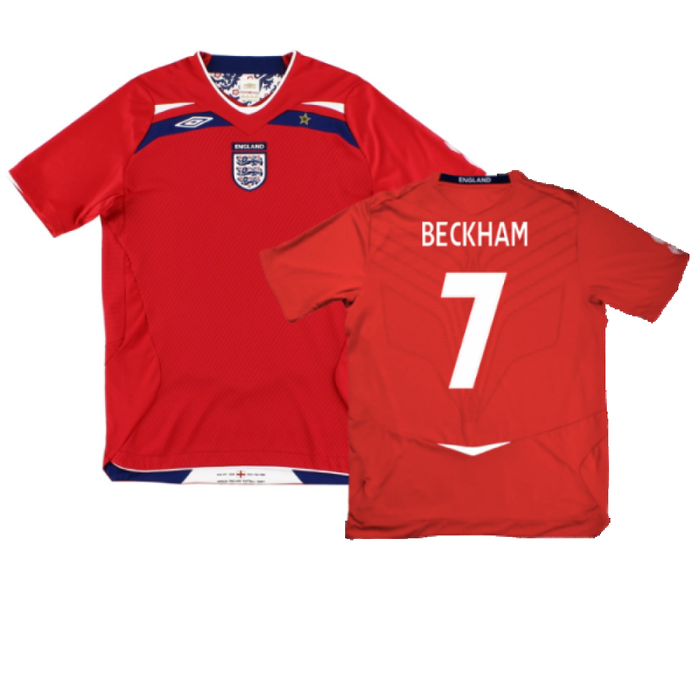 England 2008-10 Away Shirt (Excellent) (BECKHAM 7)