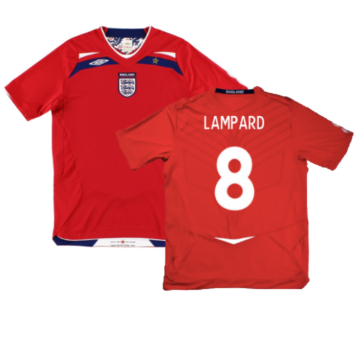 England 2008-10 Away Shirt (Excellent) (LAMPARD 8)