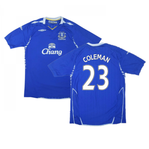 Everton 2007-08 Home Shirt ((Excellent) S) (Coleman 23)_0