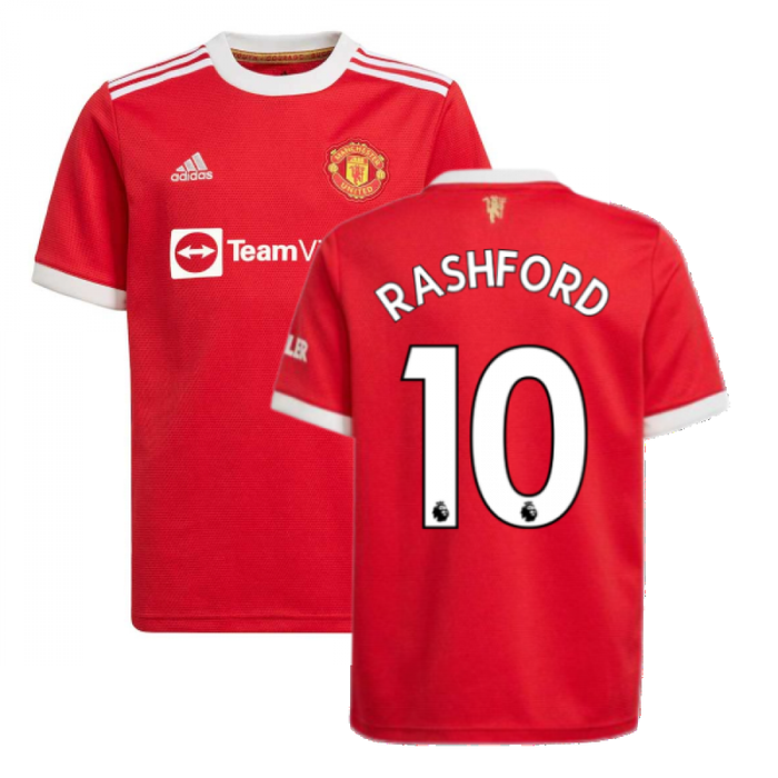 Man Utd 2021-2022 Home Shirt (Kids) (RASHFORD 10)