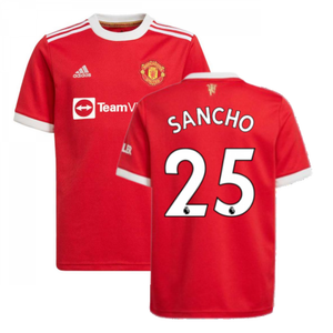 Man Utd 2021-2022 Home Shirt (Kids) (SANCHO 25)_0