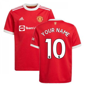 Man Utd 2021-2022 Home Shirt (Kids) (Your Name)_0