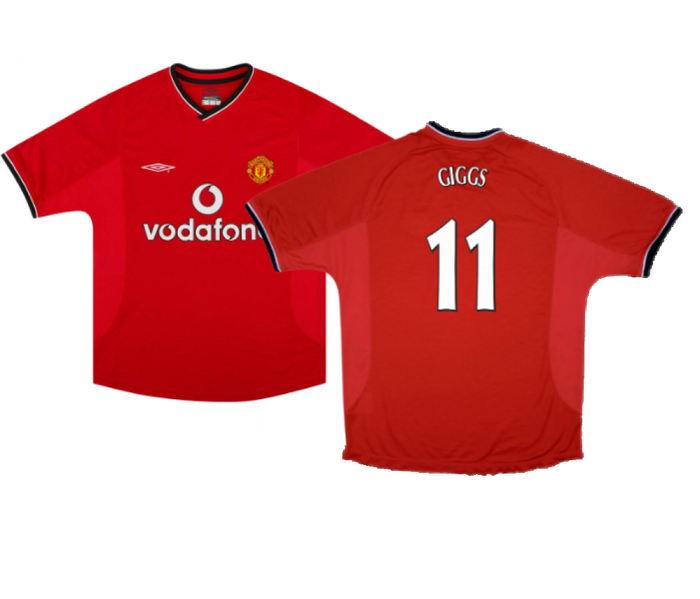 Manchester United 2000-02 Home Shirt ((Very Good) XL) (GIGGS 11)