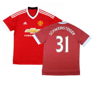 Manchester United 2015-16 Home Shirt ((Excellent) XXL) (Schweinsteiger 31)_0