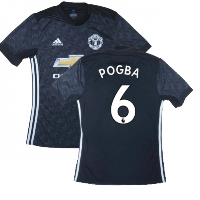 Manchester United 2017-18 Away Shirt ((Very Good) L) (Pogba 6)