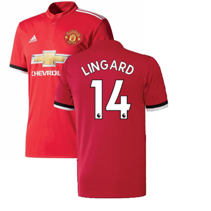 Manchester United 2017-18 Home Shirt ((Excellent) L) (Lingard 14)