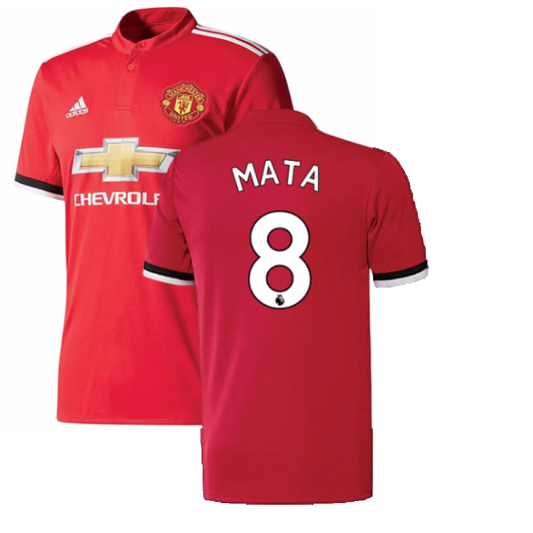 Manchester United 2017-18 Home Shirt ((Excellent) S) (Mata 8)_0