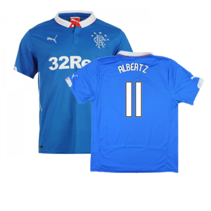 Rangers 2014-15 Home Shirt ((Excellent) L) (ALBERTZ 11)_0