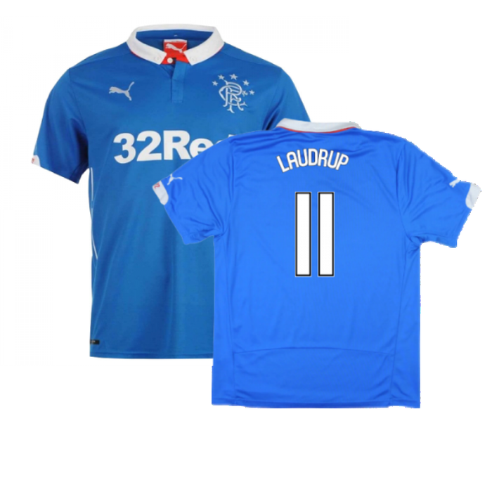 Rangers 2014-15 Home Shirt ((Excellent) L) (LAUDRUP 11)