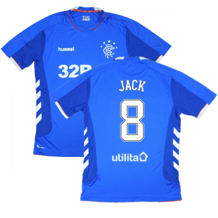 Rangers 2018-19 Home Shirt ((Excellent) L) (JACK 8)