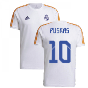 Real Madrid 2021-2022 3S Tee (White) (PUSKAS 10)_0