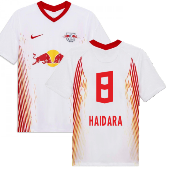 Red Bull Leipzig 2020-21 Home Shirt ((Excellent) S) (HAIDARA 8)