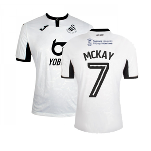 Swansea City 2019-20 Home Shirt ((Good) M) (McKay 7)_0