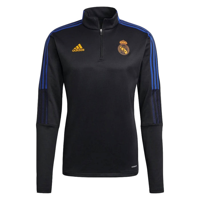 Real Madrid 2021-2022 Warm Top (Black)