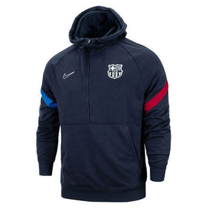 2021-2022 Barcelona Fleece Travel Hoodie (Obsidian) - Kids_0