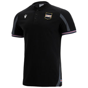 2021-2022 Sampdoria Polycotton Polo Shirt (Black)_0