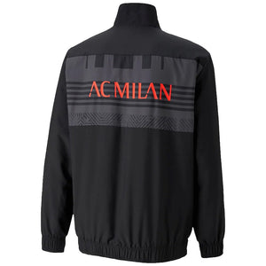 2021-2022 AC Milan Prematch Jacket (Black)_1