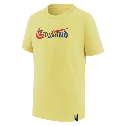 2022-2023 England Swoosh Tee (Light Zitron) - Kids_0